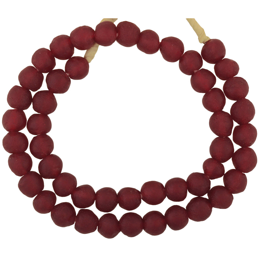 Translucent Krobo Glass Beads - African Recycled Trade Beads