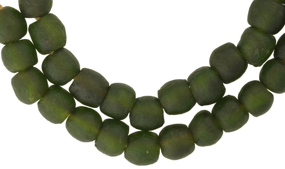 Translucent African Trade Beads - Recycled Krobo Glass Beads - alternate view