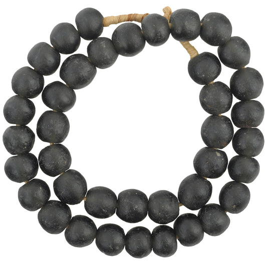 Large Translucent Krobo Glass Beads - African Trade Beads 16-17Mm
