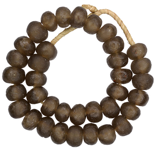 X-Large Translucent Krobo Glass Beads - Recycled African Trade Beads