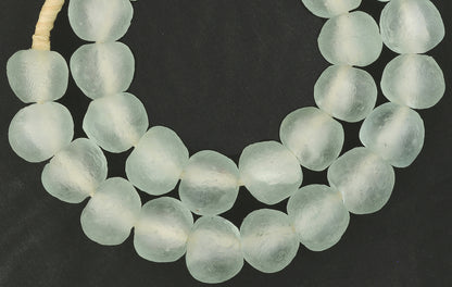 Handmade X-Large Translucent Krobo Glass Beads - 23-24Mm - alternate view