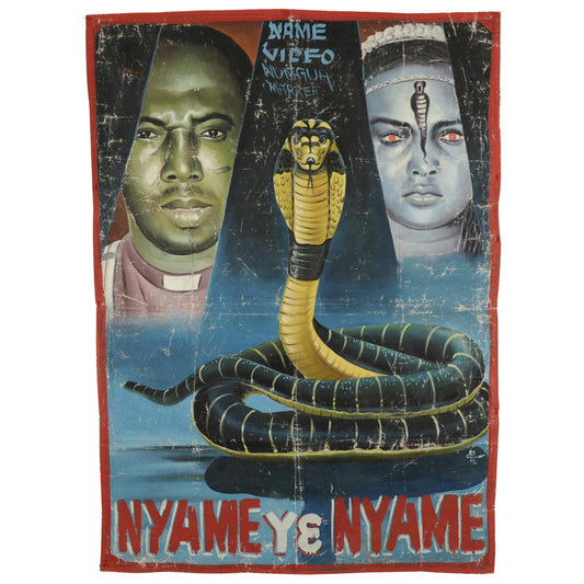 Nyame Ye Nyame Movie Poster - Hand Painted Ghanaian Art