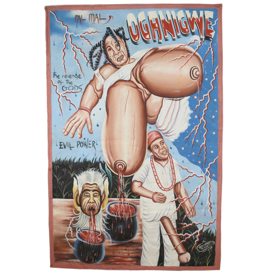 Oghnigwe Movie Poster - Hand-Painted Ghana Art