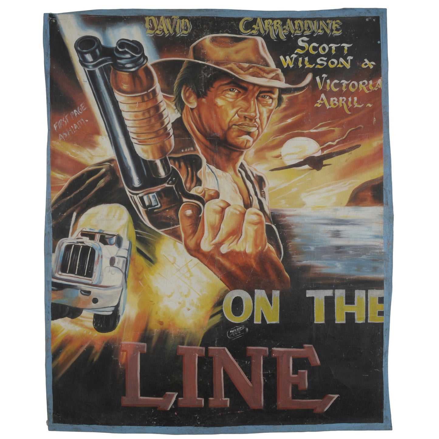 On The Line Movie Poster - Authentic Ghanaian Art