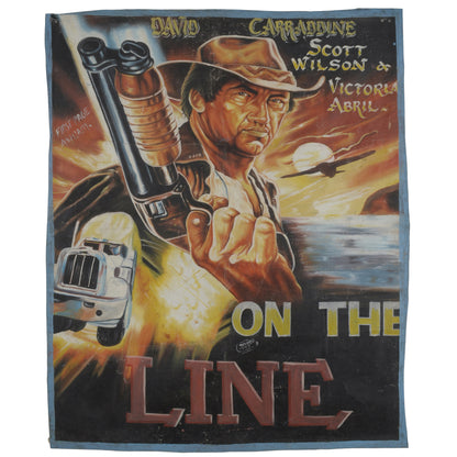 On The Line Movie Poster - Authentic Ghanaian Art