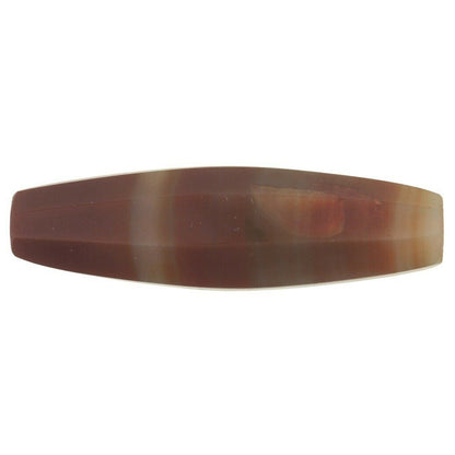 Old African Trade Bead Faceted Banded Agate Stone Bead Idar Oberstein 