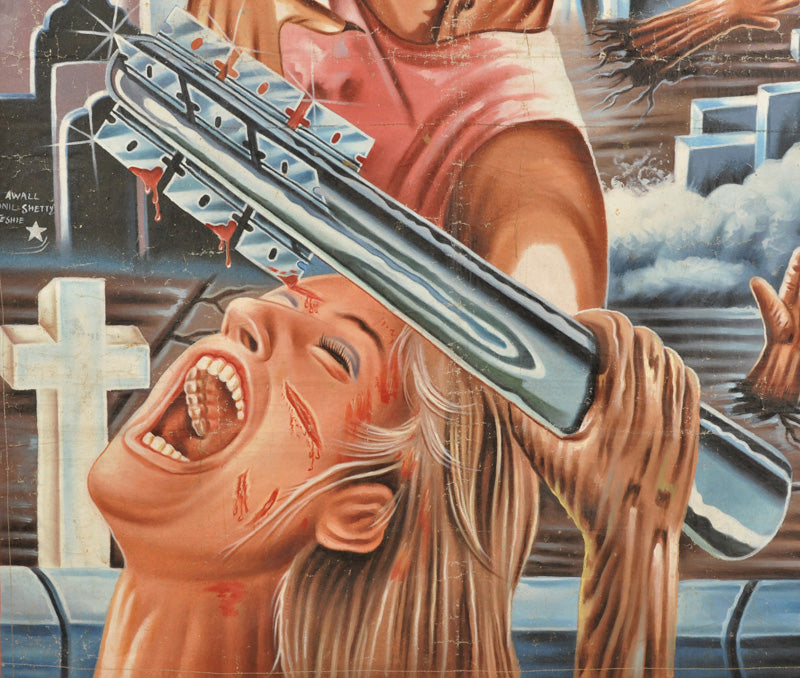Return Of The Living Dead 2 Movie Poster On Canvas From Ghana - close-up
