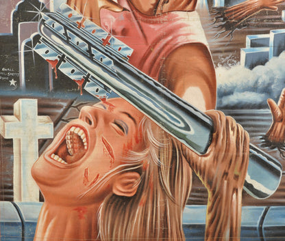 Return Of The Living Dead 2 Movie Poster On Canvas From Ghana - close-up