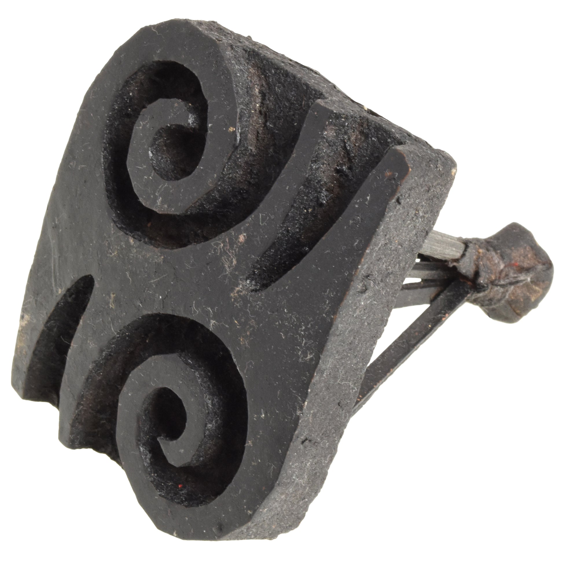 African Adinkra Symbol Stamp Block Ghana Ashanti Cloth Gyawu Atiko