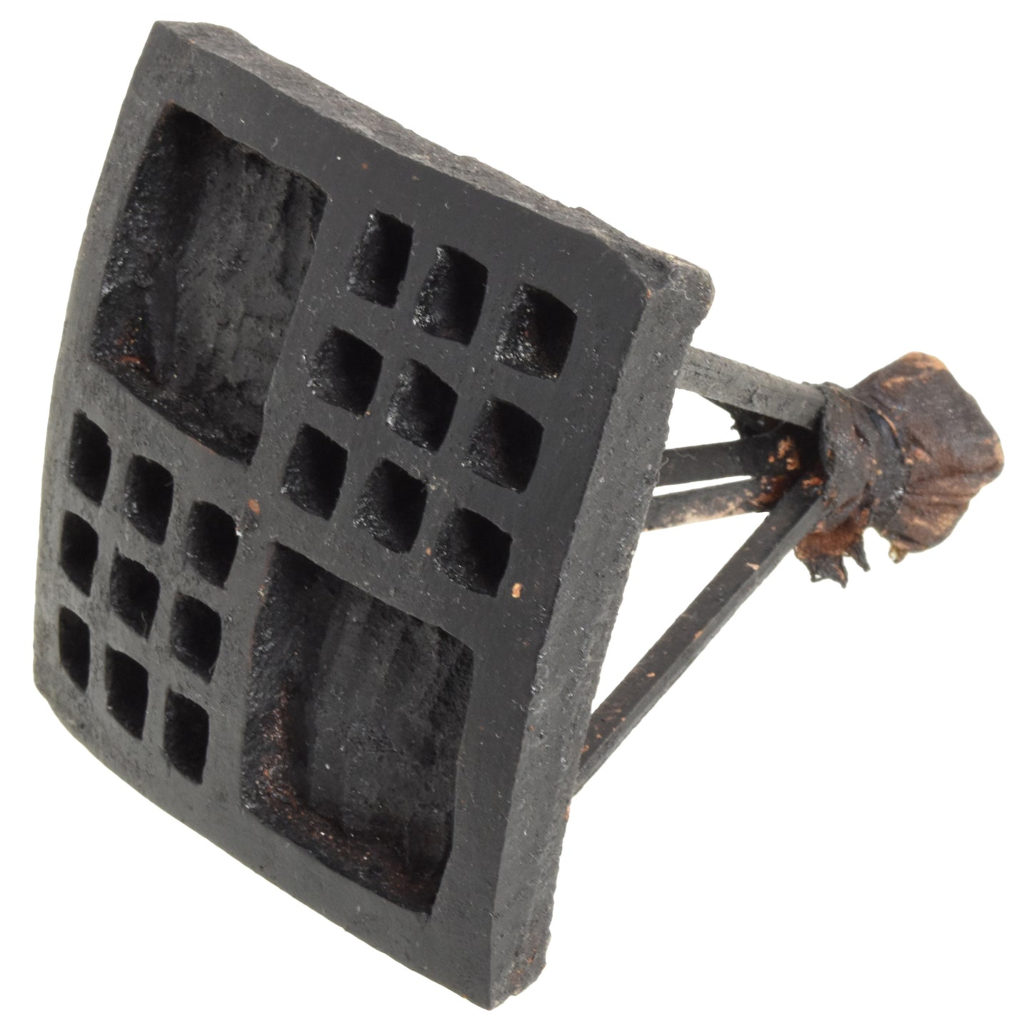 Kontire Ne Akwam Stamping Block Adinkra Symbol Ghana Cloth Art