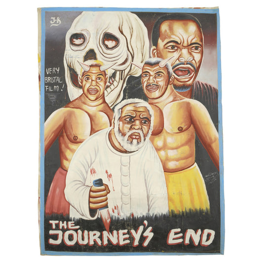 The Journeys End Movie Poster - Hand-Painted Ghanaian Wall Art
