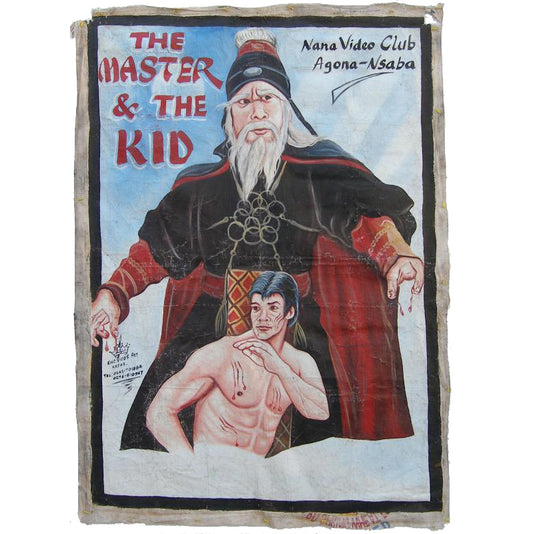 The Master And The Kid Movie Poster - Hand-Painted In Ghana