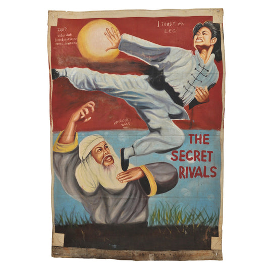 Hand-Painted The Secret Rivals Movie Poster - Ghanaian Art