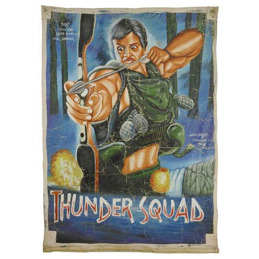 Thunder Squad Movie Poster - Hand-Painted Ghana Art