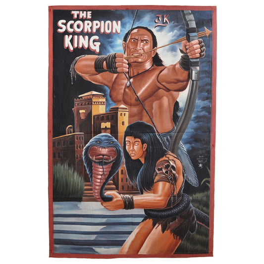 The Scorpion King - Original Hand-Painted Ghanaian Movie Poster