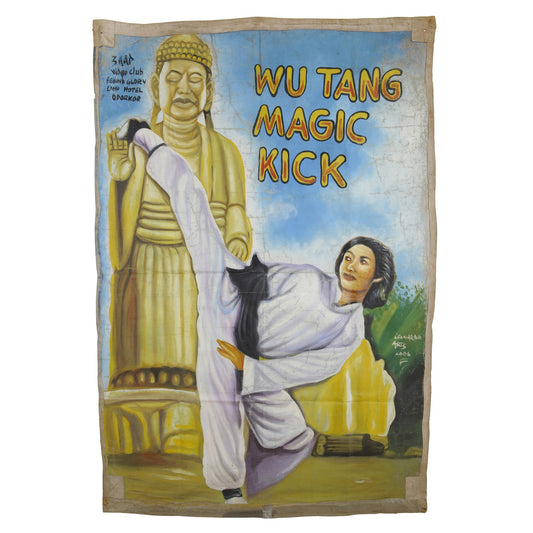 Hand-Painted Wu Tang Magic Kick Movie Poster | Ghana Wall Art