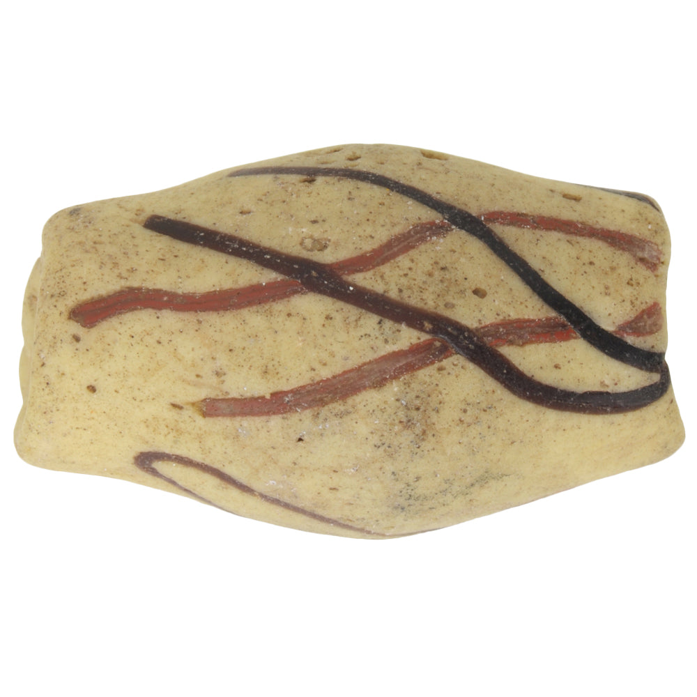 Old African Trade Bead Akoso Krobo Powder Glass Bead Ghana Authentic Large Rare Sb-33154
