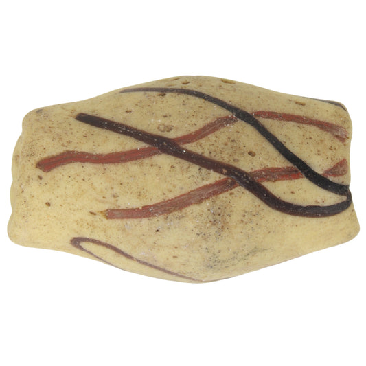 Old African Trade Bead Akoso Krobo Powder Glass Bead Ghana Authentic Large Rare Sb-33154