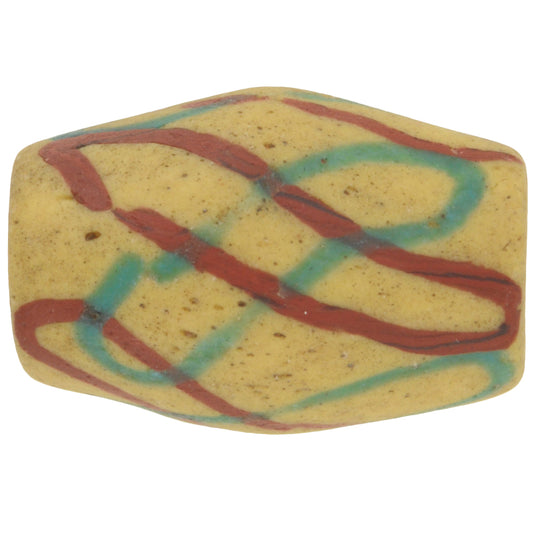 Rare Old Authentic Large Size Akoso African Glass Trade Bead Ghana Sb-30370
