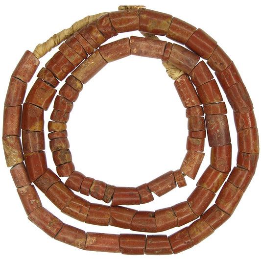 Medium Bauxite Beads - African Tribal Trade Beads From Ghana