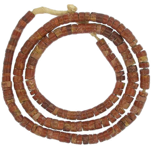 Medium African Bauxite Trade Beads 7-8Mm | Ghana Tribal Strand