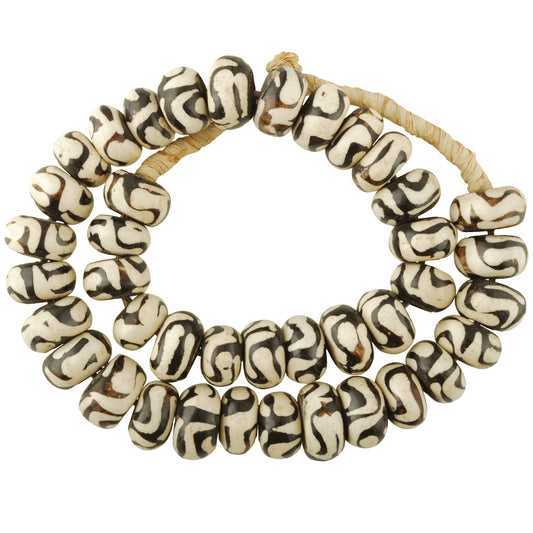 Large Batik African Bone Beads From Kenya | Tribalgh