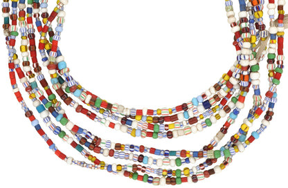 Tiny Vintage Christmas Czech Glass Seed Trade Beads (2-4 Mm) - close-up