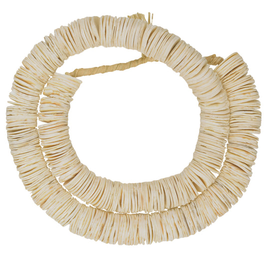 Large Clam Shell Beads - African Shell Spacers From Togo