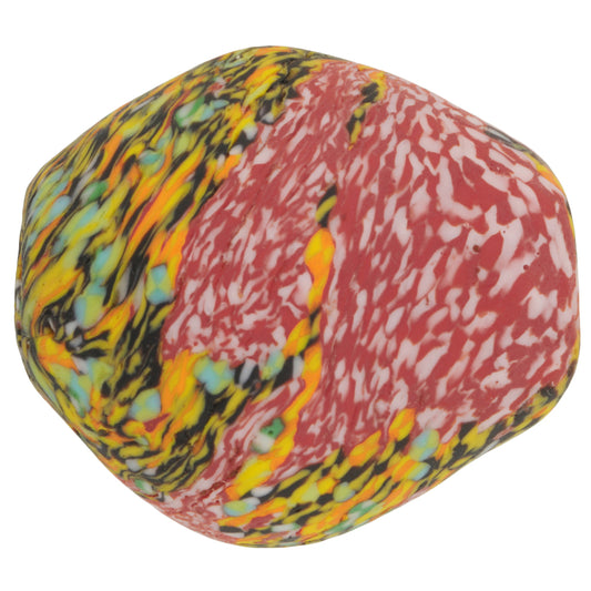 Large Bicone African Trade Bead - Recycled Ghana Glass Bead