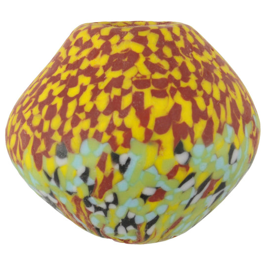 Large Bicone African Trade Beads - Recycled Glass From Ghana