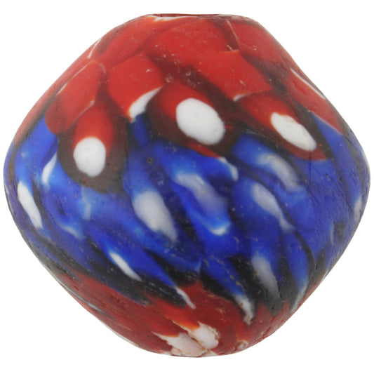 Large Bicone Recycled African Trade Beads - Ghana Glass Beads