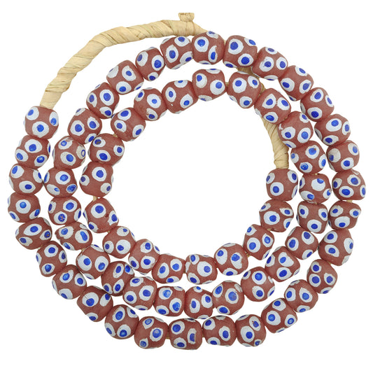 African Trade Beads - Venetian Eye-Inspired Fancy Krobo Glass Beads