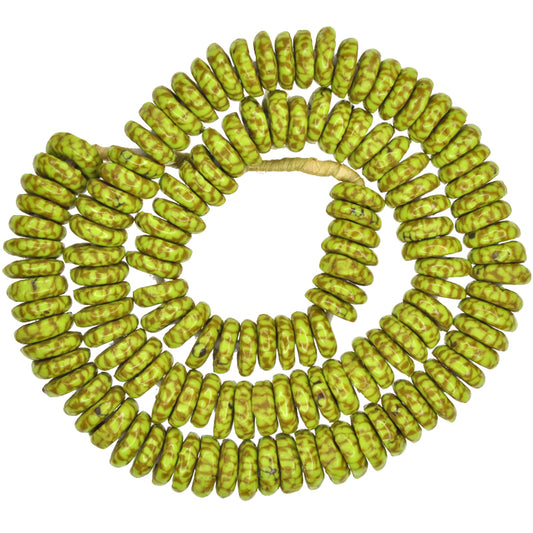 African Trade Beads: Recycled Tiny Seed Glass Disks From Ghana