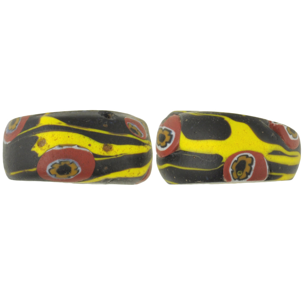 Rare Large Antique Millefiori Venetian Mosaic Trade Beads