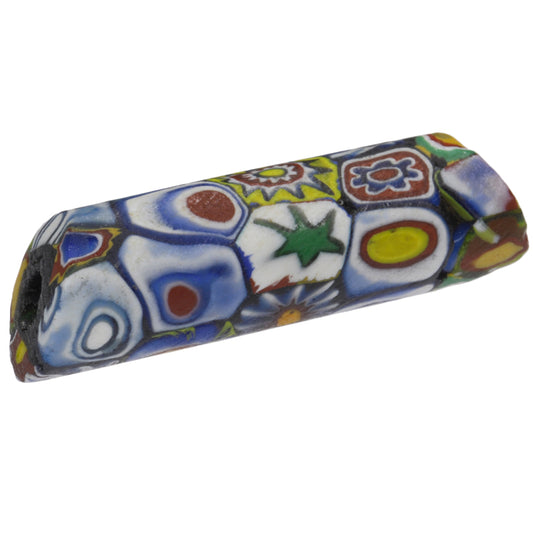 Rare Antique Multimurrine Millefiori Venetian Mosaic Glass Trade Bead - Large