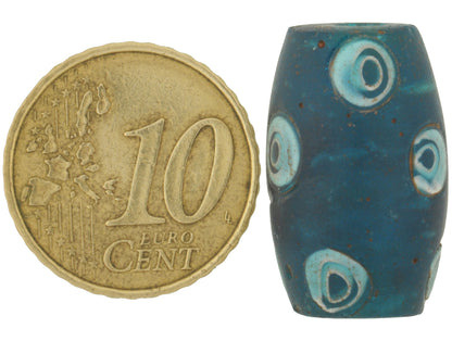 Rare Antique Large Oval Millefiori Venetian Mosaic Glass Trade Bead - alternate view