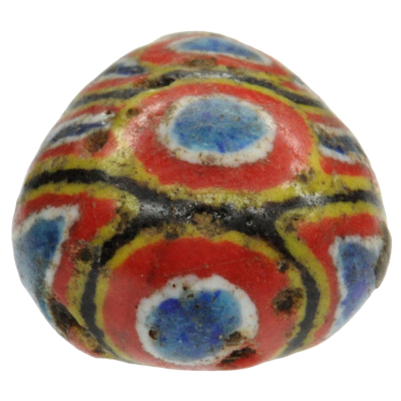 Large Old Polychrome Kiffa African Glass Trade Bead 25Mm