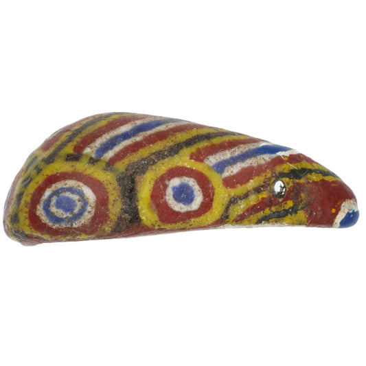 Rare Large Polychrome Kiffa Glass Trade Bead - Mauritania