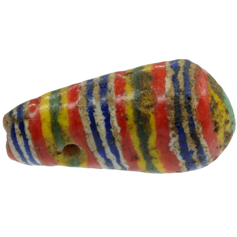 Large Old Polychrome Kiffa African Glass Trade Bead