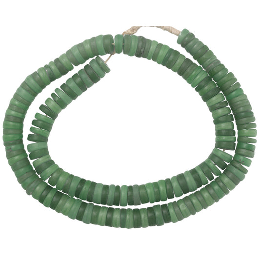 Vintage Bohemian Molded Glass Trade Beads, Large 12-14Mm