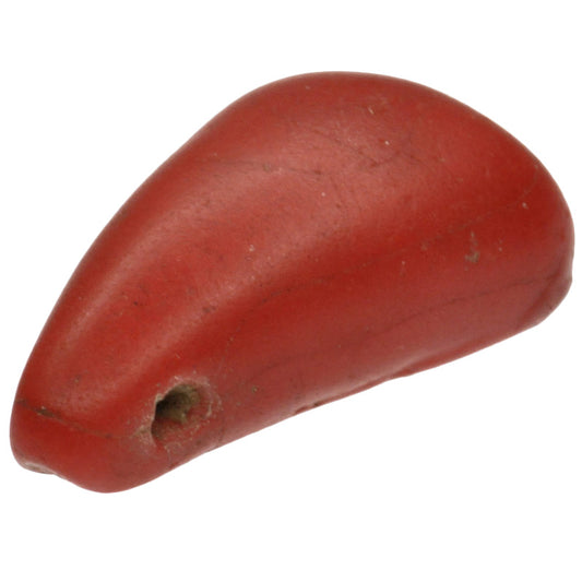 Rare Old Red Kiffa Bead - African Glass Trade Bead