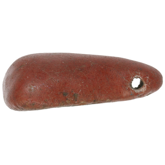 Rare Large Red Kiffa Bead - Authentic African Glass Trade Bead - horror scene artwork