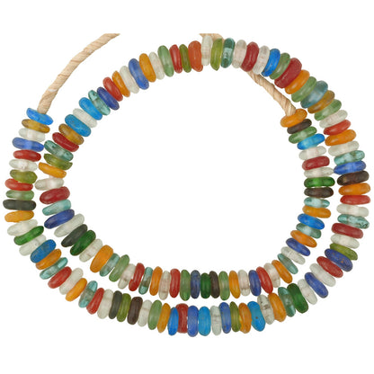 Krobo Recycled Glass Beads: Colorful African Trade Strand