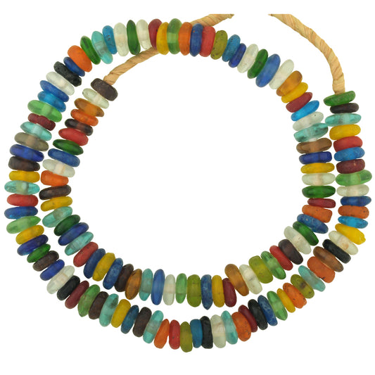 New Krobo Glass Trade Beads - Colorful Ghanaian Recycled Art