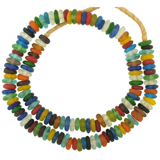 Colorful Imitation Dutch Annular Glass Trade Beads, Ghana