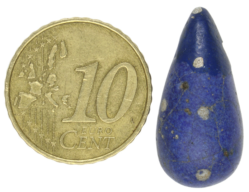 Rare Large Kiffa Glass Trade Bead - Handmade In Mauritania - close-up