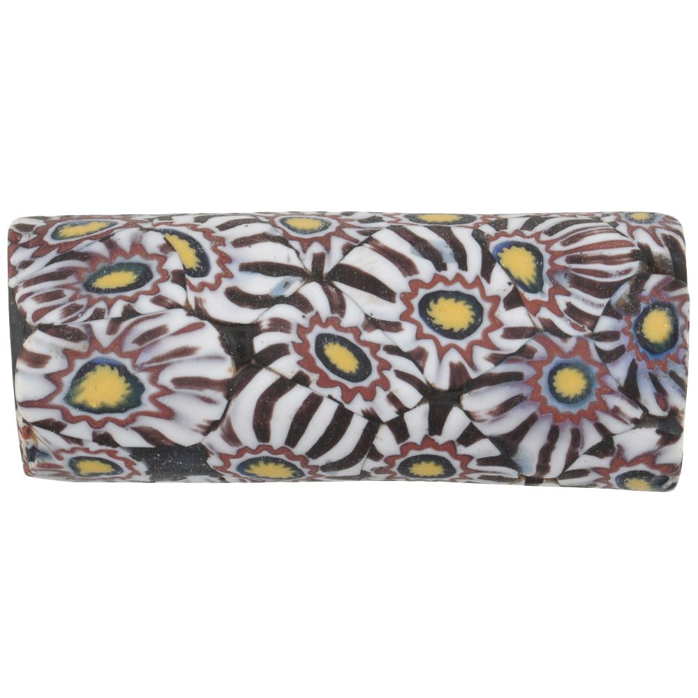 Rare Large Antique Millefiori Mosaic Glass Trade Bead - African Trade Beads
