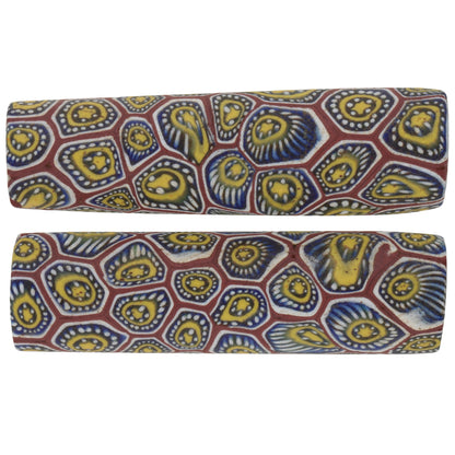 Rare Large Antique Millefiori Venetian Mosaic Glass Trade Beads