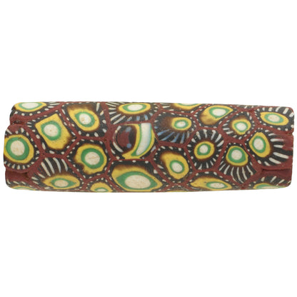 Rare Antique Large Millefiori Venetian Mosaic Glass Trade Bead 41X13Mm