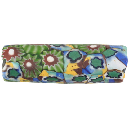 Antique Large Millefiori Mosaic Glass Trade Bead, 40Mm Venetian